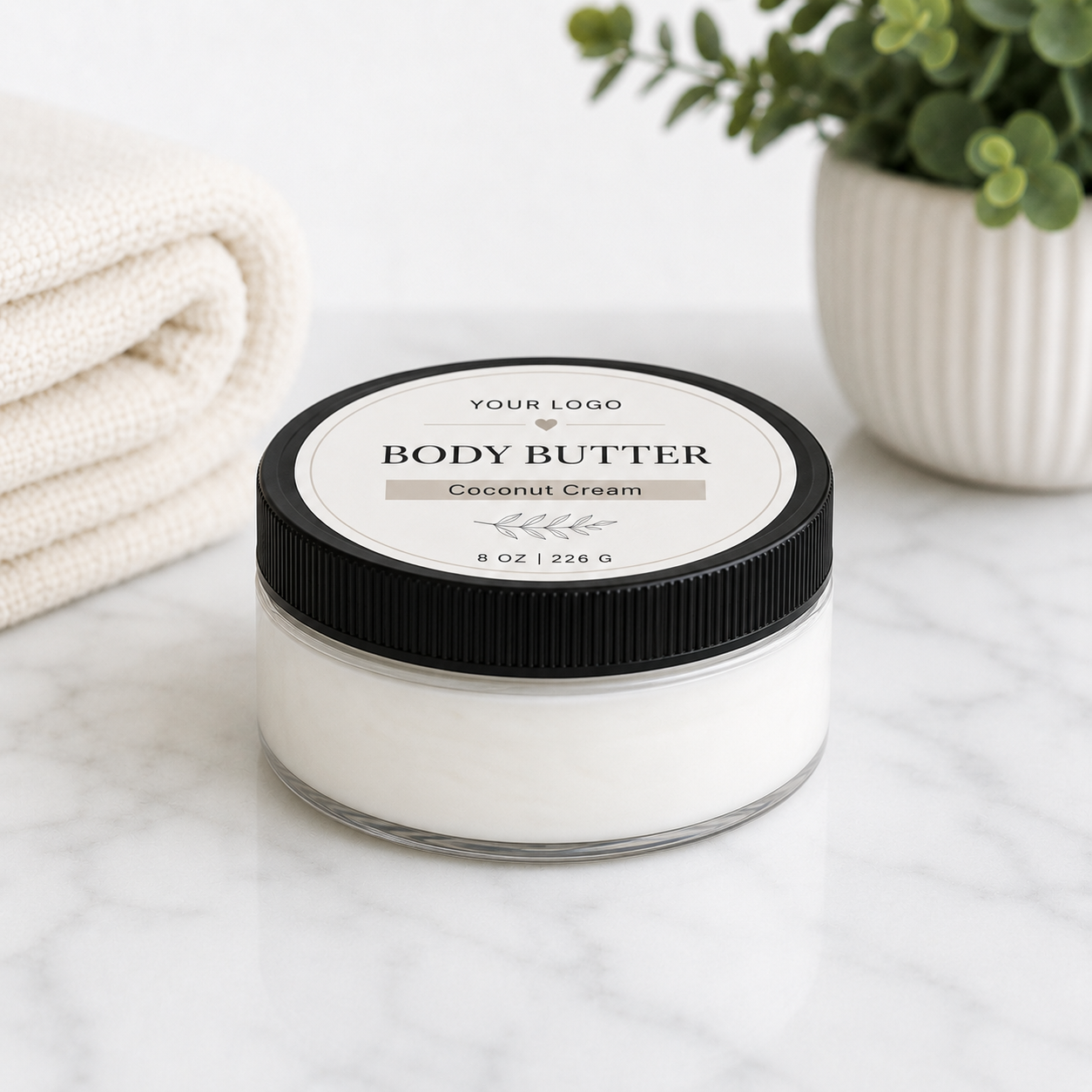 Private Label Whipped Body Butter | Ready-to-Label | Low MOQ