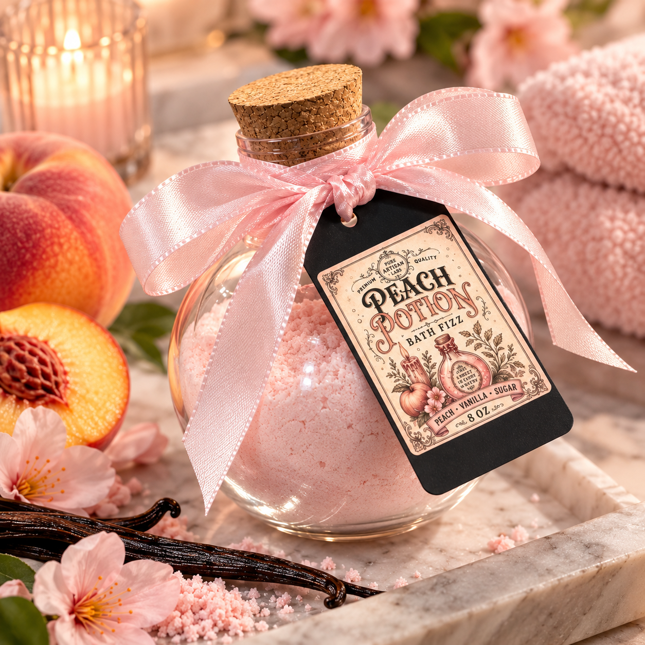 Peach Potion Bath Fizz