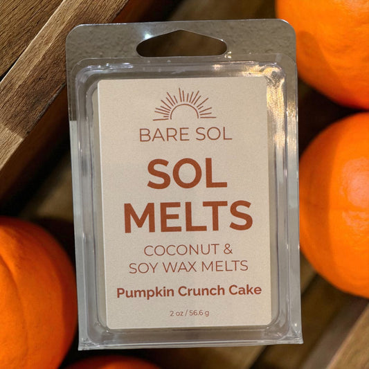 Sol Melts Coconut/Soy Waxmelt Pumpkin Crunch Cake