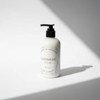 Cashmere Vanilla hand and body lotion made with argan and coconut oil for soft, hydrated skin
