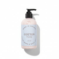 Cotton Candy hand and body lotion with argan and coconut oils for smooth, moisturized skin
